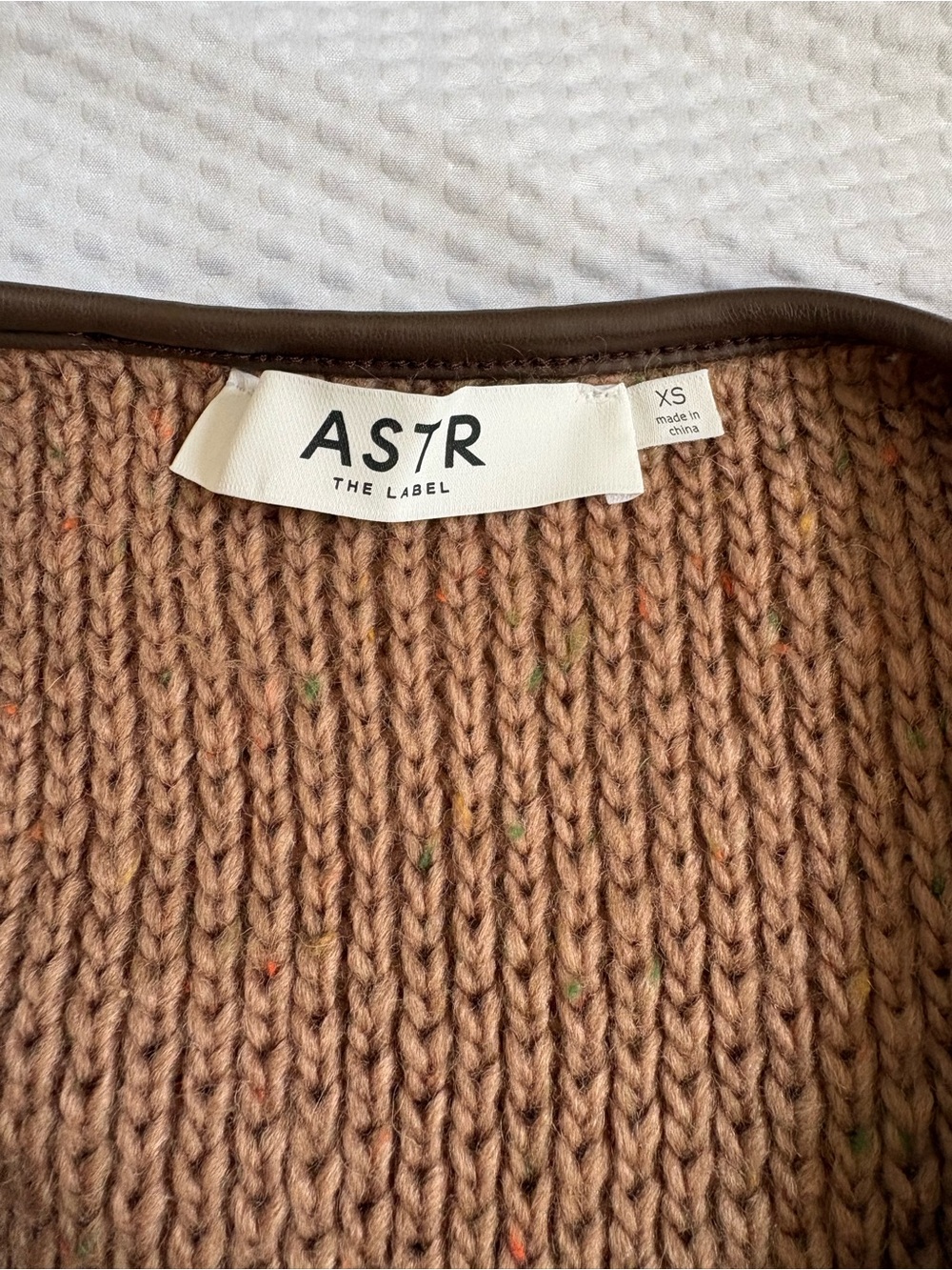 ASTR Camel Knit Cardigan - Jacket XS - Picture 2 of 5